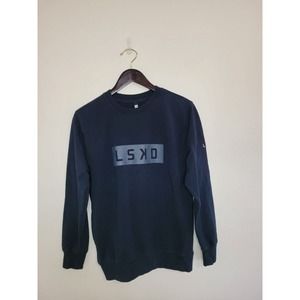 LSKD Size XS Blue Long Sleeve Pullover Sweatshirt Zipper Pocket